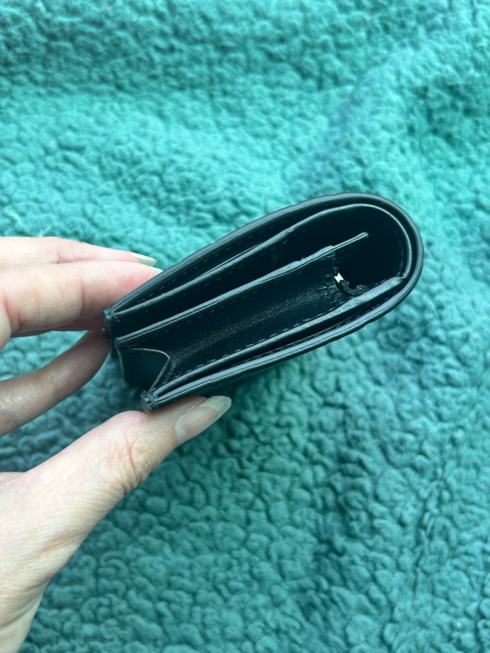 NWT Authentic Gucci Guccissima Big Cat 🐱 Leather Mini Wallet Black - Picture 4 of 11